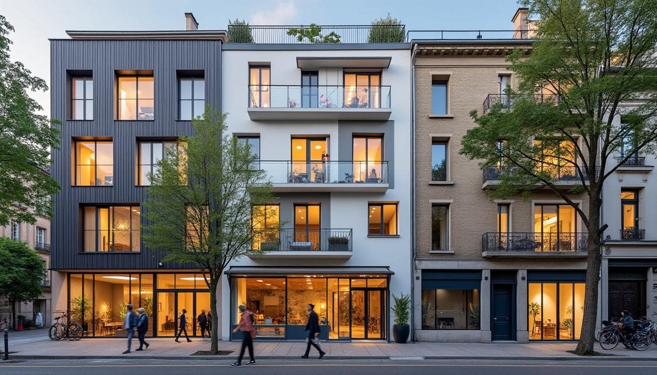 Illustration: Types de logements éligibles à la loi Pinel : neuf, rénové, transformé