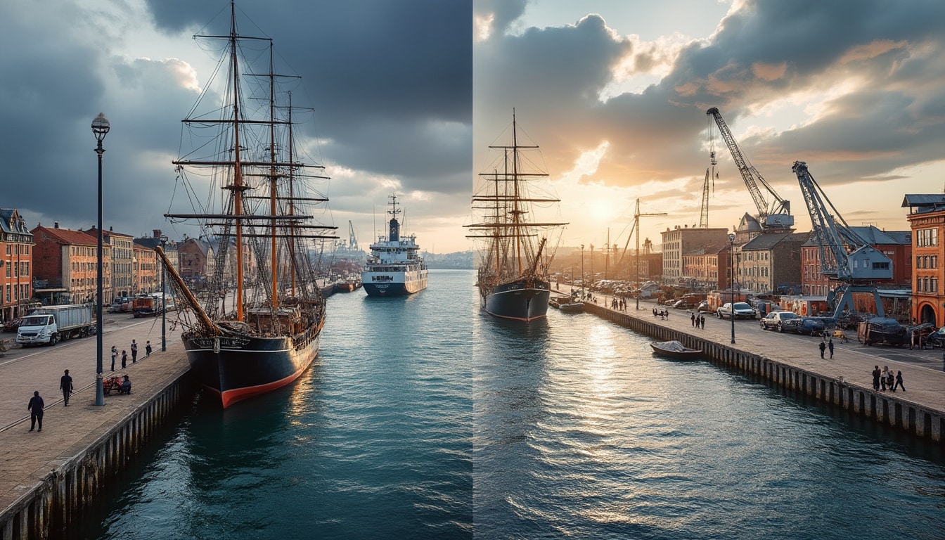 Illustration: Histoire et évolution du quartier du port au fil des siècles