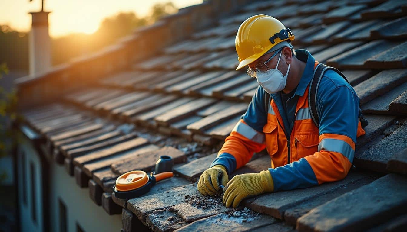 Prévention des chutes de débris d’amiante sur toiture : conseils clés