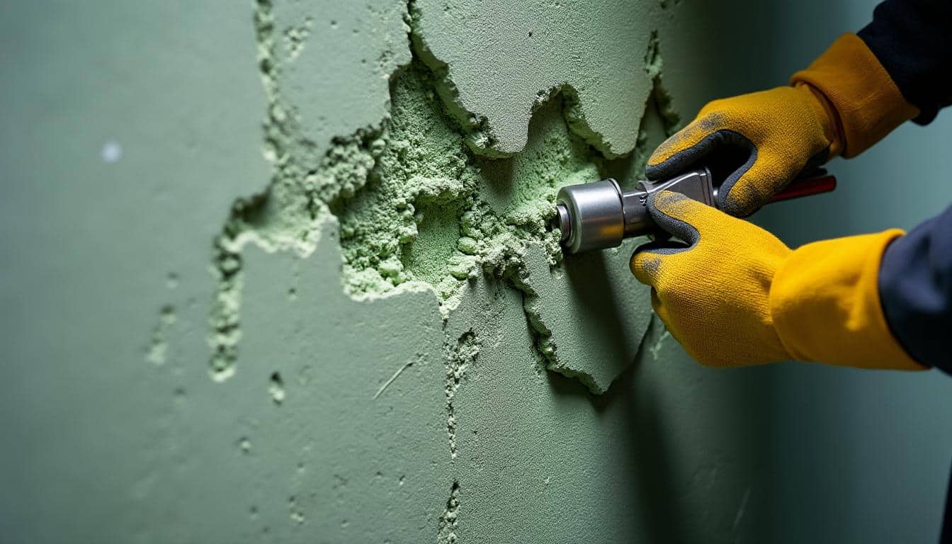 Traitement d’une toiture en amiante envahie de mousse et infiltration